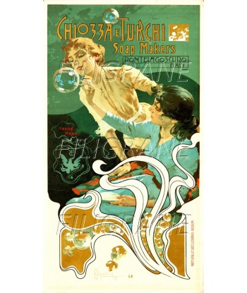 PUB CHIOZZA e TURCHI SOAP MAKERS Rywc-POSTER/REPRODUCTION d1 AFFICHE VINTAGE de technologie