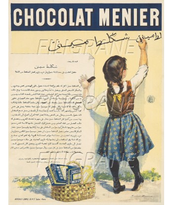 PUB CHOCOLAT MENIER Rcqq-POSTER/REPRODUCTION d1 AFFICHE VINTAGE destockage