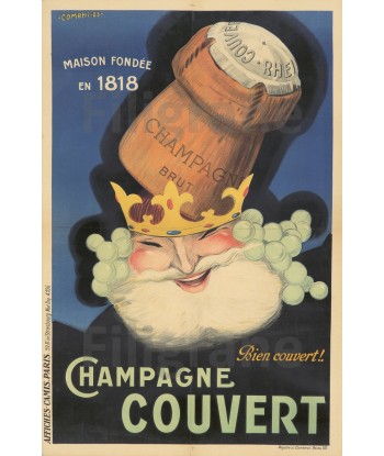 PUB COUVERT CHAMPAGNE Rfru-POSTER/REPRODUCTION d1 AFFICHE VINTAGE 50% de réduction en Octobre 2024