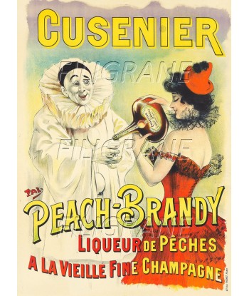 PUB CUSENIER PEACH-BRANDY Rixr-POSTER/REPRODUCTION d1 AFFICHE VINTAGE Vous souhaitez 