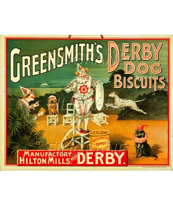 PUB DERBY DOG BISCUITS  Rhqt-POSTER/REPRODUCTION d1 AFFICHE VINTAGE meilleur choix