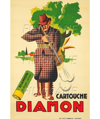 PUB DIAMON CARTOUCHE FUSIL Rqyo-POSTER/REPRODUCTION d1 AFFICHE VINTAGE de l' environnement