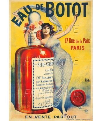 PUB EAU de BOTOT  Raft-POSTER/REPRODUCTION d1 AFFICHE VINTAGE 2024