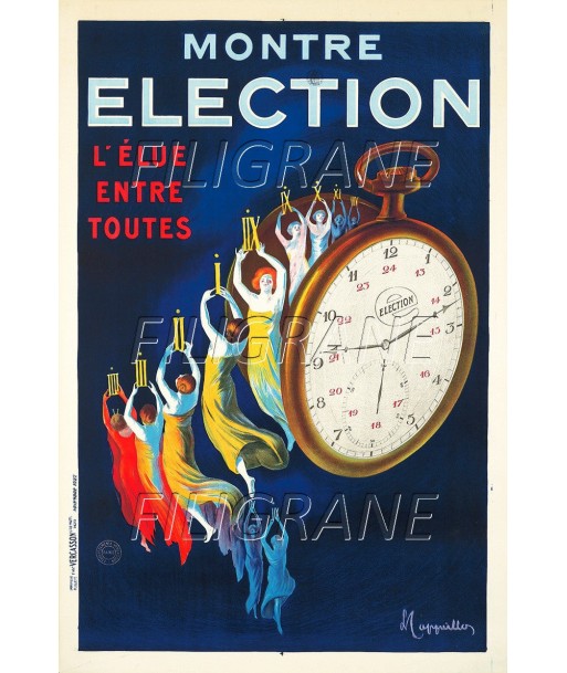 PUB ELECTION MONTRE Rjxl-POSTER/REPRODUCTION d1 AFFICHE VINTAGE destockage