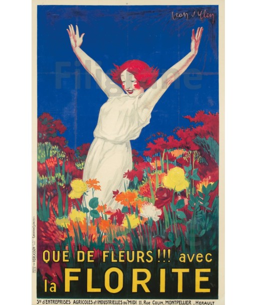 PUB FLORITE FLEURS Rcwg-POSTER/REPRODUCTION d1 AFFICHE VINTAGE français