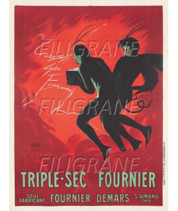 PUB FOURNIER TRIPLE SEC Rcvb-POSTER/REPRODUCTION d1 AFFICHE VINTAGE pas cher