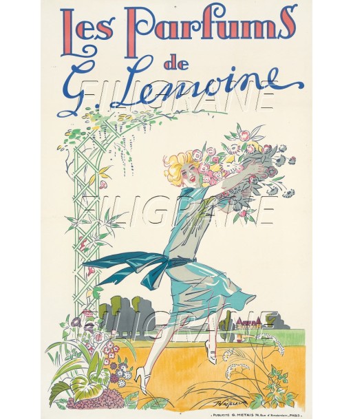 PUB G. LEMOINE PARFUM Rpqx-POSTER/REPRODUCTION d1 AFFICHE VINTAGE france