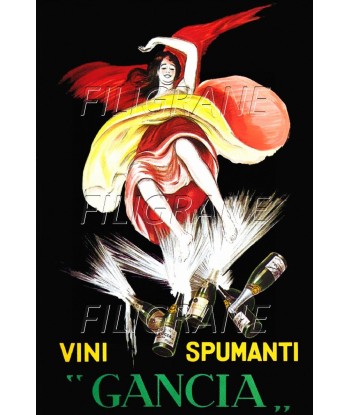 PUB GANCIA VINI SPUMANTI Rpmw-POSTER/REPRODUCTION d1 AFFICHE VINTAGE de votre