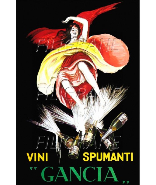 PUB GANCIA VINI SPUMANTI Rpmw-POSTER/REPRODUCTION d1 AFFICHE VINTAGE de votre