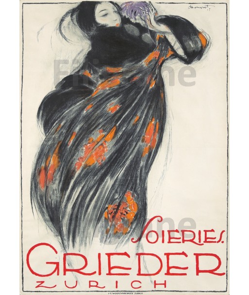 PUB GRIEDER SOIERIES Rsfy-POSTER/REPRODUCTION d1 AFFICHE VINTAGE Venez acheter