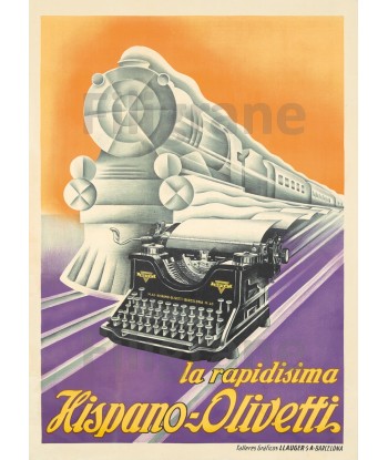 PUB HISPANO OLIVETTI Roou-POSTER/REPRODUCTION d1 AFFICHE VINTAGE Vous souhaitez 