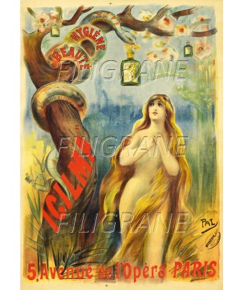 PUB ICILMA BEAUTé Rnbh-POSTER/REPRODUCTION d1 AFFICHE VINTAGE les ctes