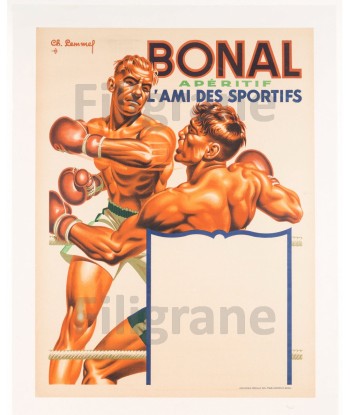 PUB APERITIF BONAL Rnkg-POSTER/REPRODUCTION d1 AFFICHE VINTAGE basket pas cher