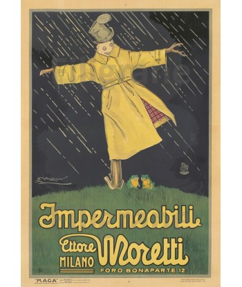 PUB IMPERMéABLE MORETTI Rf133-POSTER/REPRODUCTION d1 AFFICHE VINTAGE Toutes les collections ici