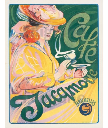 PUB JACQMOTTE CAFé Rhiu-POSTER/REPRODUCTION d1 AFFICHE VINTAGE votre restaurant rapide dans 