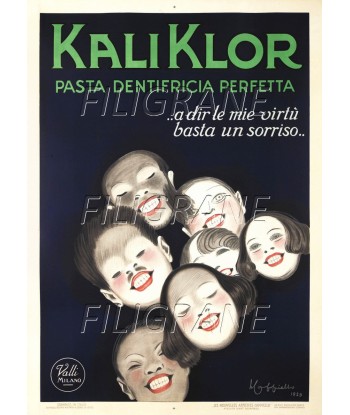 PUB KALI KLOR DENTIFRICE Rrgo-POSTER/REPRODUCTION d1 AFFICHE VINTAGE Par le système avancé 