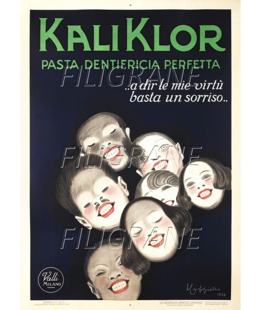 PUB KALI KLOR DENTIFRICE Rrgo-POSTER/REPRODUCTION d1 AFFICHE VINTAGE Par le système avancé 