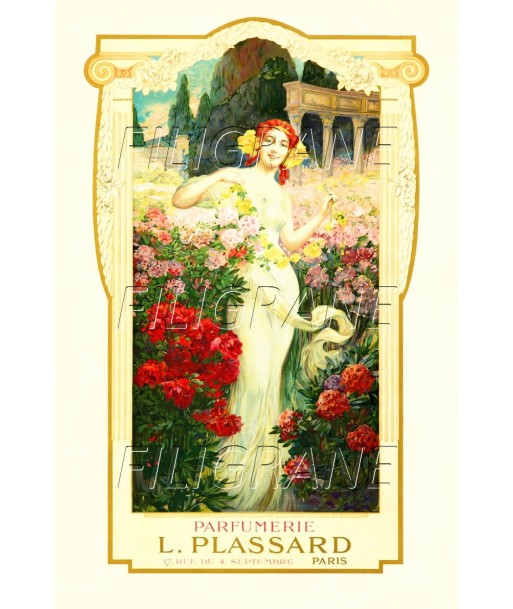 PUB L. PLASSARD PARFUMERIE Rnrr-POSTER/REPRODUCTION d1 AFFICHE VINTAGE en stock