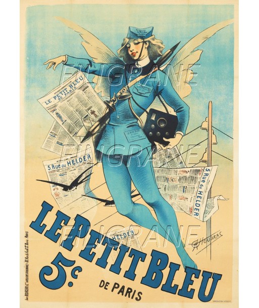 PUB LE PETIT BLEU JOURNAL PRESSE Rxyd-POSTER/REPRODUCTION 60x85c* d1 AFFICHE VINTAGE Faites des économies