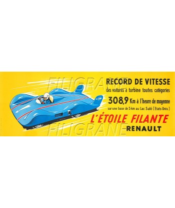 PUB L'éTOILE FILANTE RENAULT Rsdl-POSTER/REPRODUCTION d1 AFFICHE VINTAGE basket pas cher