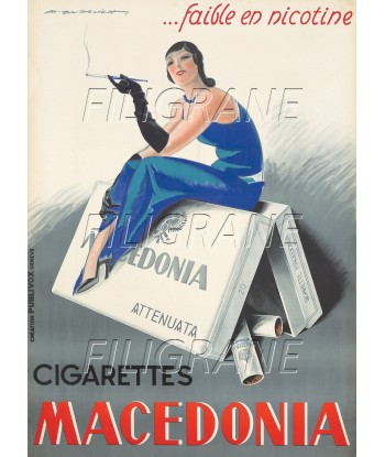 PUB MACEDONIA CIGARETTES Ryit-POSTER/REPRODUCTION d1 AFFICHE VINTAGE prix pour 