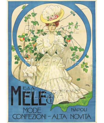 PUB MELE MODE NAPOLI Rvdr-POSTER/REPRODUCTION d1 AFFICHE VINTAGE votre restaurant rapide dans 