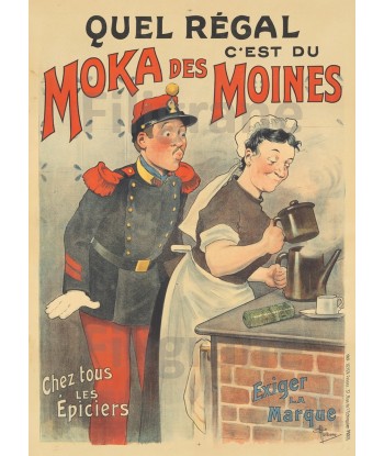 PUB MOKA des MOINES Rf260-POSTER/REPRODUCTION d1 AFFICHE VINTAGE pas chere