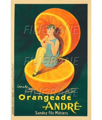 PUB ORANGEADE ANDRé Rlob-POSTER/REPRODUCTION d1 AFFICHE VINTAGE pas chere