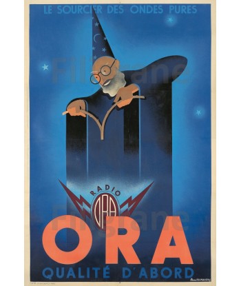 PUB ORA RADIO Rqmo-POSTER/REPRODUCTION d1 AFFICHE VINTAGE soldes