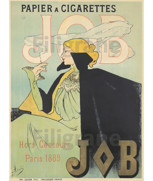 PUB PAPIER JOB 1889 Rf23-POSTER/REPRODUCTION d1 AFFICHE VINTAGE À commander