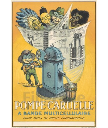 PUB POMPE CARUELLE Rf302-POSTER/REPRODUCTION d1 AFFICHE VINTAGE de France