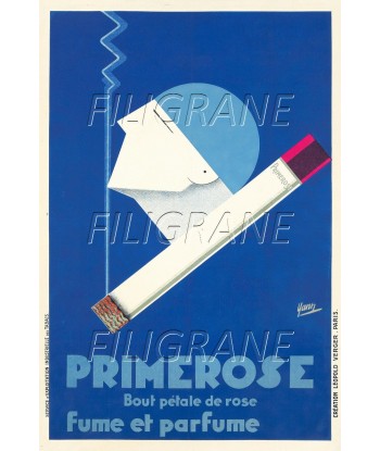 PUB PRIMEROSE CIGARETTES Rhfv-POSTER/REPRODUCTION d1 AFFICHE VINTAGE Paris Déstockage Promo