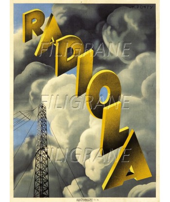 PUB RADIOLA Rfsj-POSTER/REPRODUCTION d1 AFFICHE VINTAGE de votre