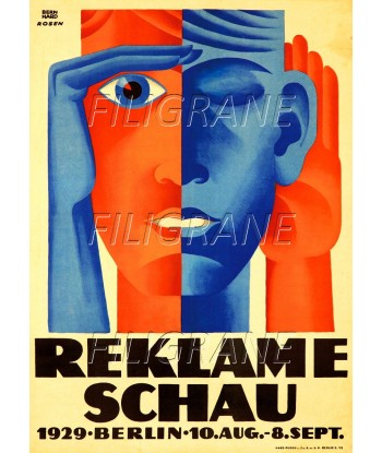 PUB REKLAME SCHAU 1929 Rbow-POSTER/REPRODUCTION d1 AFFICHE VINTAGE 2024