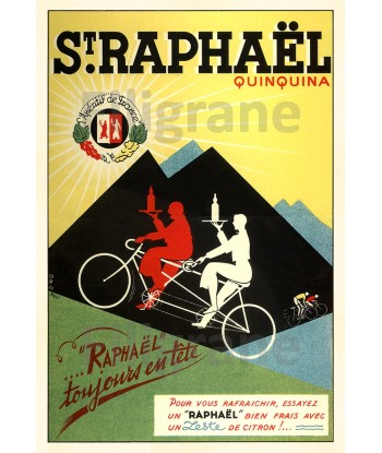 PUB ST RAPHAËL ApéRITIF Rnkg-POSTER/REPRODUCTION d1 AFFICHE VINTAGE vente chaude votre 