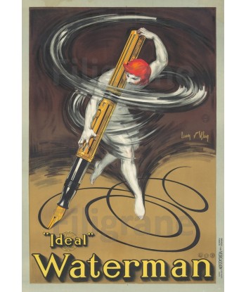 PUB STYLO IdéAL WATERMAN R146-POSTER/REPRODUCTION d1 AFFICHE VINTAGE pas cher chine