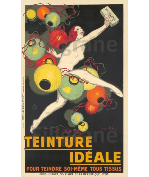 PUB TEINTURE IdéALE Rf201-POSTER/REPRODUCTION d1 AFFICHE VINTAGE les muscles