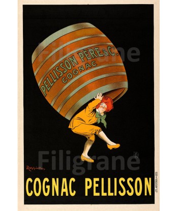 PUB COGNAC PELLISSON Rikf-POSTER/REPRODUCTION d1 AFFICHE VINTAGE sur le site 