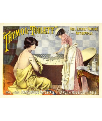 PUB THYMOL TOILETT Rlyg-POSTER/REPRODUCTION d1 AFFICHE VINTAGE la chaussure