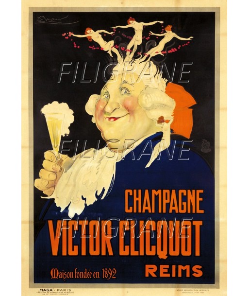 PUB Victor CLICQUOT CHAMPAGNE Rwxb-POSTER/REPRODUCTION d1 AFFICHE VINTAGE Les êtres humains sont 