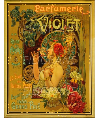 PUB VIOLET PARFUMERIE PARIS Rxww-POSTER/REPRODUCTION d1 AFFICHE VINTAGE Véritable concentré