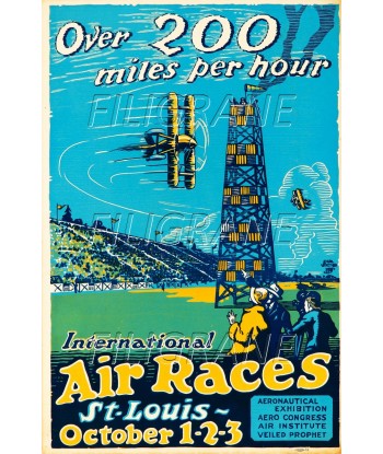 AIRLINES AIR RACES ST LOUIS Rewd-POSTER/REPRODUCTION d1 AFFICHE VINTAGE s'inspire de l'anatomie humaine