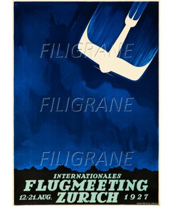 AVIATION ZURICH FLUGMEETING 1927 Rowc-POSTER/REPRODUCTION d1 AFFICHE VINTAGE 50% de réduction en Octobre 2024