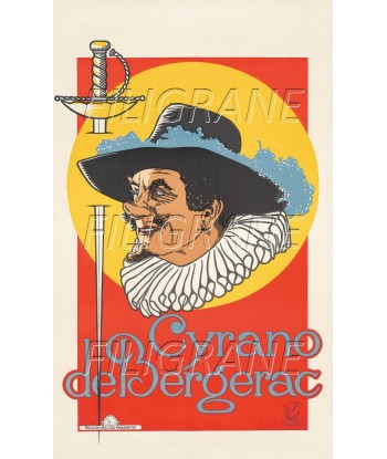 SPECTACLE CYRANO de BERGERAC Rogc-POSTER/REPRODUCTION d1 AFFICHE VINTAGE Venez acheter