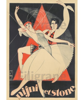 SPECTACLE DANSE NIJNI STONE Rf139-POSTER/REPRODUCTION d1 AFFICHE VINTAGE pas cheres