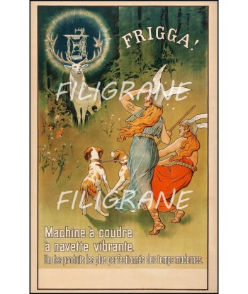 PUB FRIGGA MACHINE A COUDRE Rqcj-POSTER/REPRODUCTION d1 AFFICHE VINTAGE 2 - 3 jours ouvrés.