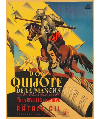 SPECTACLE DON QUIJOTE de la MANCHA  Rubb-POSTER/REPRODUCTION d1 AFFICHE VINTAGE solde