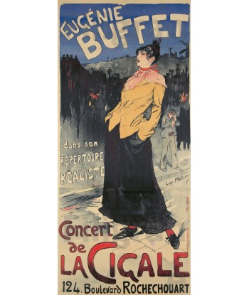 SPECTACLE E. BUFFET la CIGALE R46-POSTER/REPRODUCTION d1 AFFICHE VINTAGE destockage