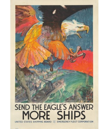 FILM EAGLES ANSWER SHIPS Rf45-POSTER/REPRODUCTION d1 AFFICHE VINTAGE prix