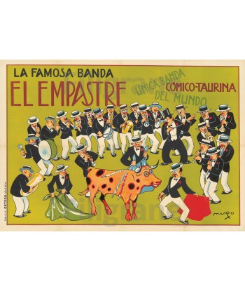 SPECTACLE EL EMPASTRE COMICO TAURINA Rugn-POSTER/REPRODUCTION d1 AFFICHE VINTAGE de votre